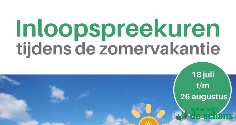 Inloopspreekuur vakantietijd